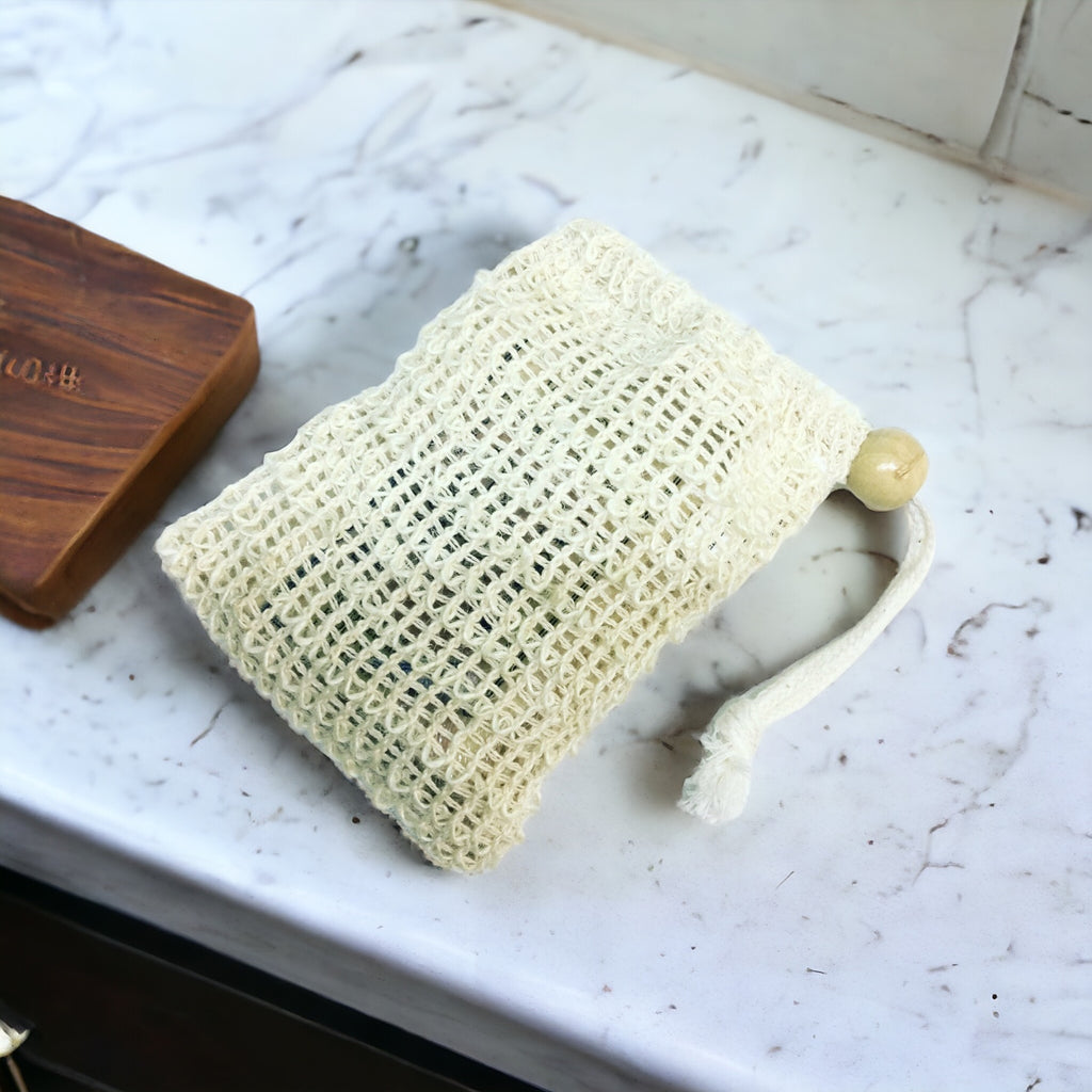 Soap Scrubbie Sack (Exfoliation- Ramie) – 1890 - Natural Bath Co.