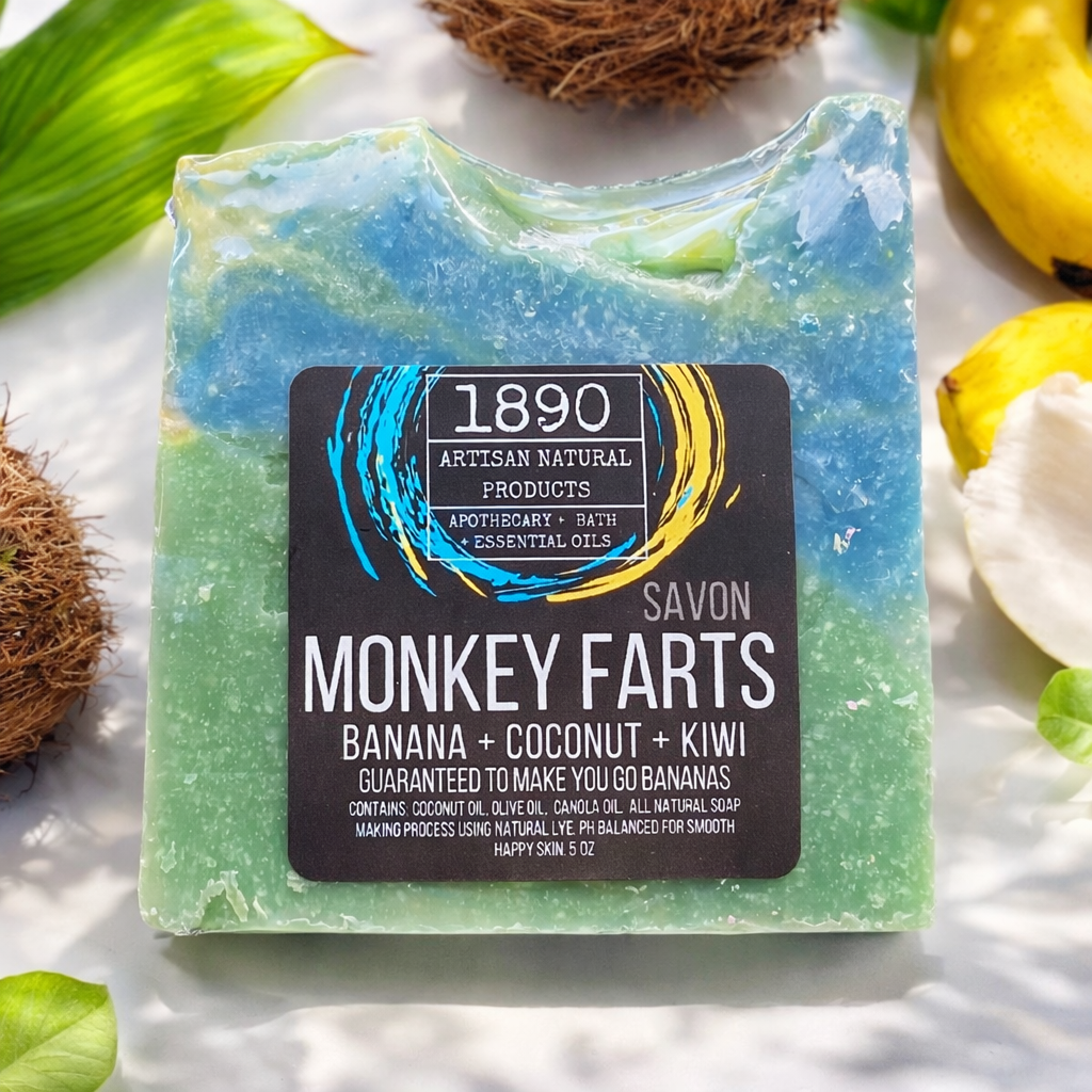 Monkey Farts Soap {Banana, Coconut, Pineapple} – 1890 - Natural