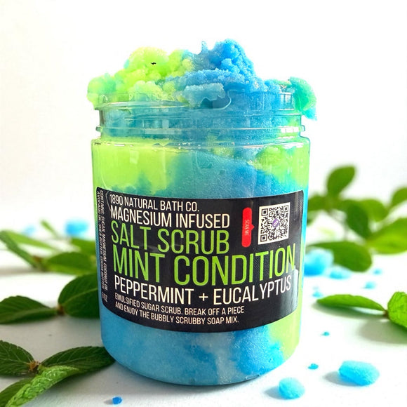 Mint Condition Salt Scrub (Peppermint + Eucalyptus)