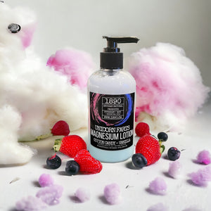 “Magnesium Body Lotion" - {Unicorn Farts) Cotton Candy + Goji + Blueberry 6oz