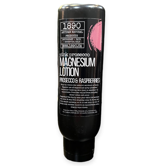 Magnesium Body Lotion- {Pink Prosecco) Prosecco + Pink Raspberries 6oz