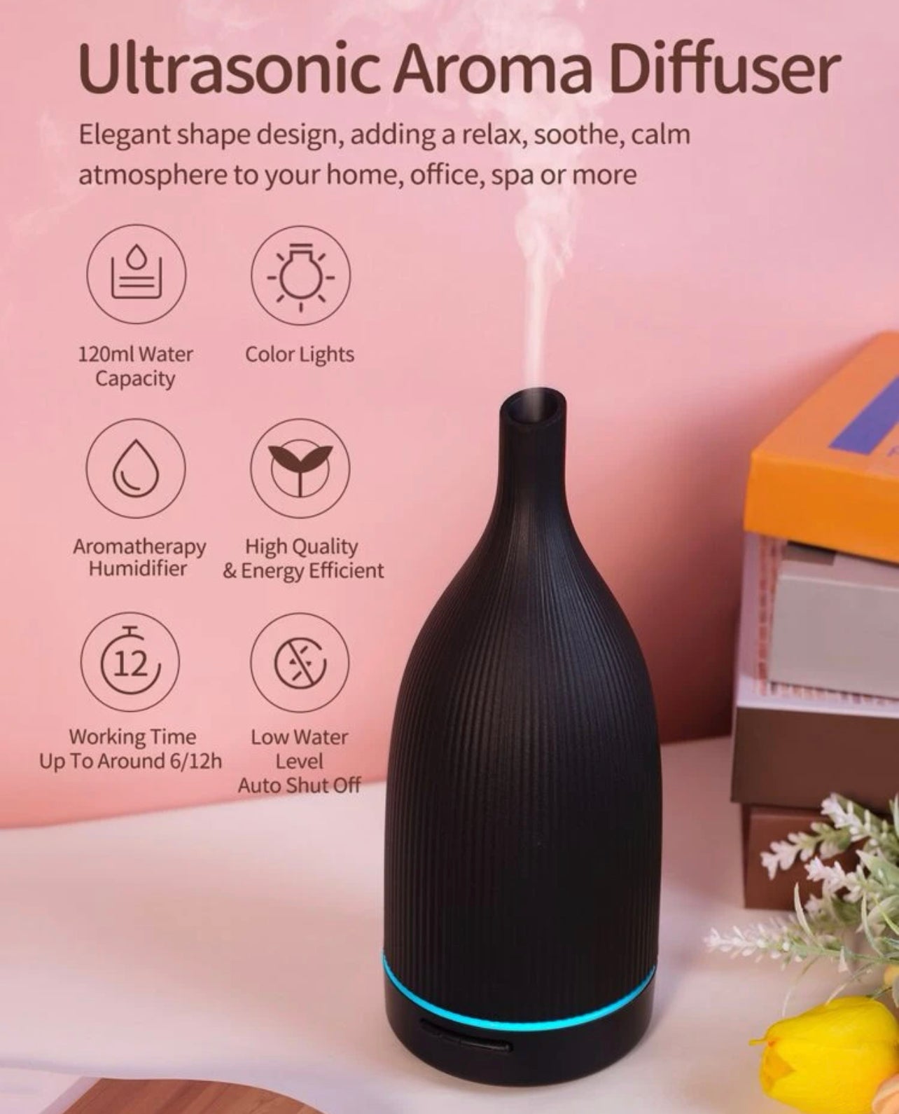 Black USB Diffuser – 1890 - Natural Bath Co.