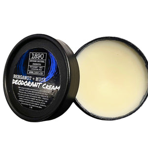 Natural Deodorant Cream  (Bergamot + Musk)