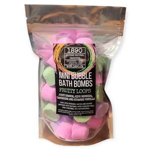 "Fruit Loops" Mini Bath Bombs (Fruit + Vanilla + Candy)