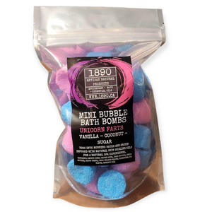 "Unicorn Fart" Mini Bubble Bath Bombs (Cotton Candy, Berries and Vanilla)