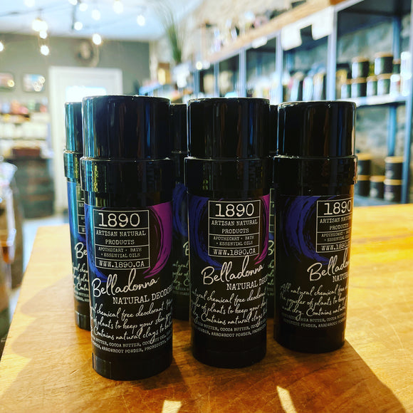 Natural Deodorant Stick  {Belladonna } 2.5oz
